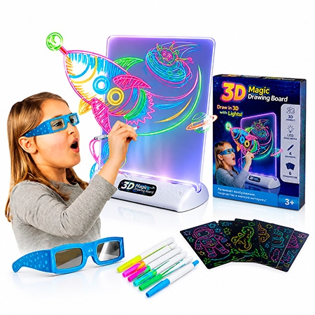 Новогодний подарок 3D Led планшет для рисования
