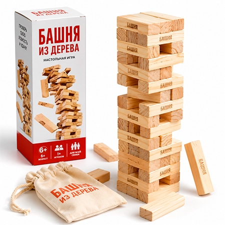 Новогодний подарок Игра Дженга